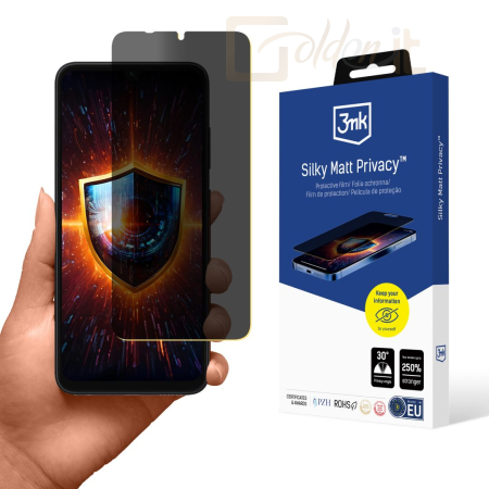 Okostelefon kiegészítő 3mk Silky Matt Privacy belátásgátló fólia Samsung Galaxy A05s - W-3SlMatPv-SaA05s