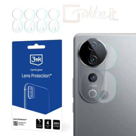 Okostelefon kiegészítő 3mk Kameralencse védőfólia Vivo S19 Pro V2362A - W-3LenProt-VS19P