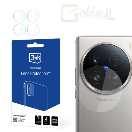 Okostelefon kiegészítő 3mk Kameralencse védőfólia Vivo X100 Ultra - W-3LenProt-VX100U