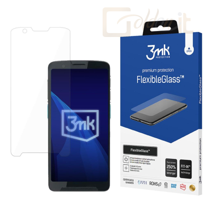 Okostelefon kiegészítő 3mk FlexibleGlass hibrid üvegfólia 7H Unitech EA660 - W-3FxGl-UEA660
