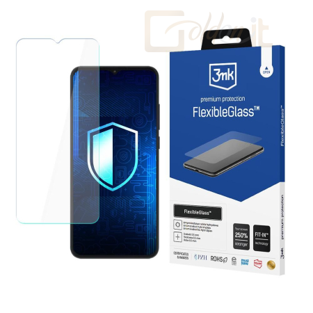 Okostelefon kiegészítő 3mk FlexibleGlass hibrid üvegfólia 7H ZTE Blade A53 - W-3FxGl-ZBA53