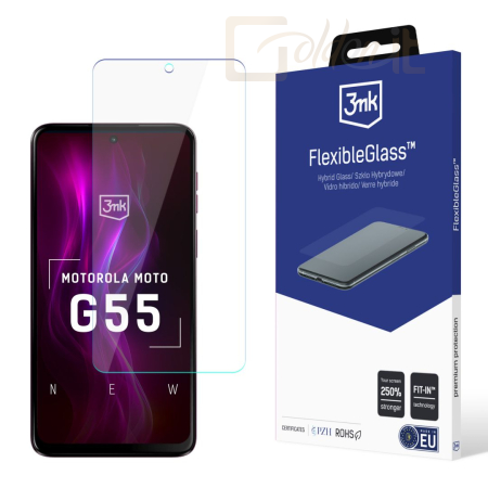 Okostelefon kiegészítő 3mk FlexibleGlass hibrid üvegfólia 7H Motorola Moto G55 5G - W-3FxGl-MMG55