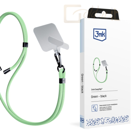 Okostelefon kiegészítő 3mk EasyClip kiegészítő Zöld (fekete) - W-3EaCli-AccGreeB