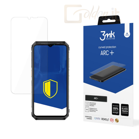 Okostelefon kiegészítő 3mk ARC+ kijelző védőfólia Ulefone Power Armor átlátszó, TPU anyagú 18T Ultra - W-3ArcP-UPA18TU