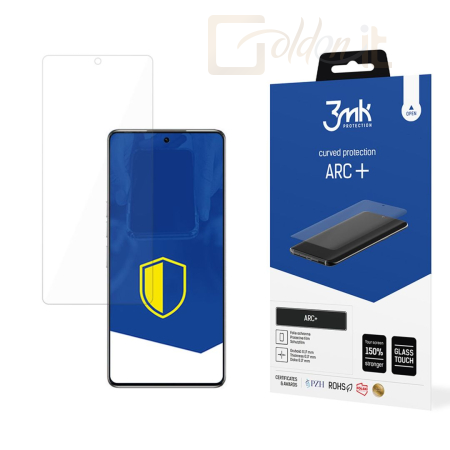 Okostelefon kiegészítő 3mk ARC+ kijelző védőfólia Tecno Camon 30 Pro 5G - W-3ArcP-TC30P5G