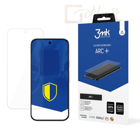 Okostelefon kiegészítő 3mk ARC+ kijelző védőfólia Google Pixel 9 Pro XL - W-3ArcP-GPX9X