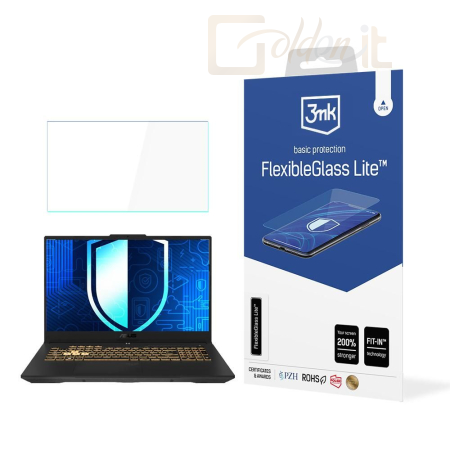 Okostelefon kiegészítő 3mk FlexibleGlass Lite hibrid üvegfólia 7H ASUS TUF Gaming F17 - W-19u3FxGlL-ATGF17