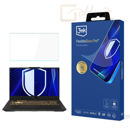 Okostelefon kiegészítő 3mk FlexibleGlass Pro hibrid üvegfólia 7H ASUS TUF Gaming F17 - W-19u3FxGlP-ATGF17
