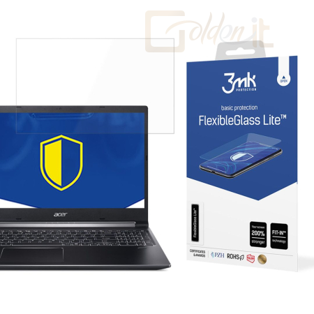 Okostelefon kiegészítő 3mk FlexibleGlass hibrid üvegfólia 7H Acer Aspire 7 - W-17u3FxGl-AA7