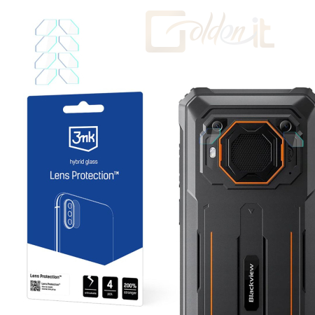 Okostelefon kiegészítő 3mk Kameralencse védőfólia Blackview BV6200 / BV6200 Pro - W-3LenProt-BBV6200P