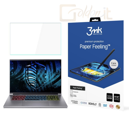 Okostelefon kiegészítő 3mk Paper Feeling védőfólia rajzoláshoz Acer Predator Triton 16 - W-17u3PapFe-APT16