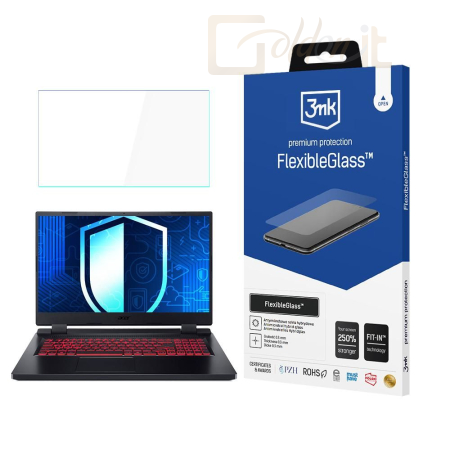 Okostelefon kiegészítő 3mk FlexibleGlass hibrid üvegfólia 7H Acer Nitro 5 17,3
