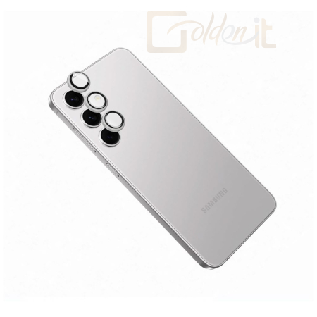 Okostelefon kiegészítő FIXED kameralencse védő biztonsági üveg Samsung Galaxy S25 telefonokhoz, ezüst - FIXGC2-1504-SL