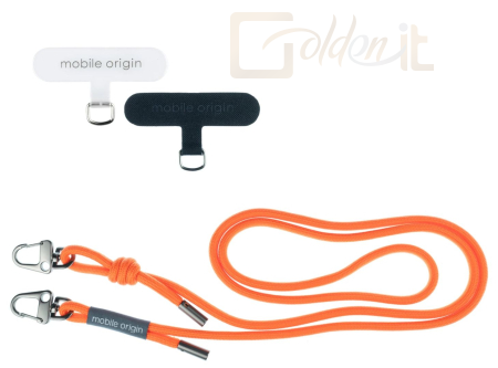 Okostelefon kiegészítő Mobile Origin Lanyard rope 6 mm, 82 - 163cm Orange - LYR-UNI-ORG