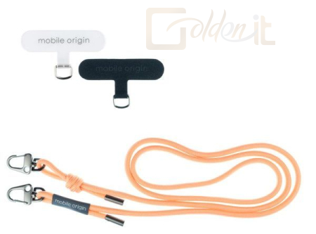 Okostelefon kiegészítő Mobile Origin Lanyard rope 6 mm, 82 - 163cm Peach Fuzz - LYR-UNI-PCFZ