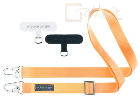 Okostelefon kiegészítő Mobile Origin Lanyard tape 25mm, 84 - 165cm Peach Fuzz - LYT-UNI-PCFZ