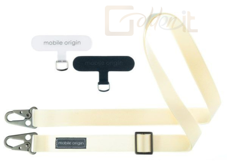 Okostelefon kiegészítő Mobile Origin Lanyard tape 25mm, 84 - 165cm White - LYT-UNI-WHT