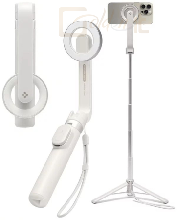 Okostelefon kiegészítő Spigen MagSafe Tripod Selfie Stick Dune Beige - AMP07657