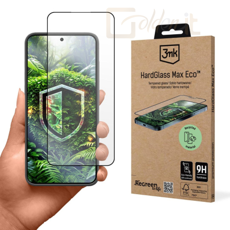 Okostelefon kiegészítő 3mk HardGlass Max edzett üvegfólia 9H Eco GRS CU 1304127 Samsung Galaxy S24 - W-3HgMaxEco-SaS24
