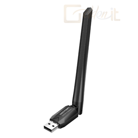 Hálózati eszközök Vention KDTB0 AC650 USB Wi-Fi Dual Band Network Adapter With High Gain Antenna Black - KDTB0