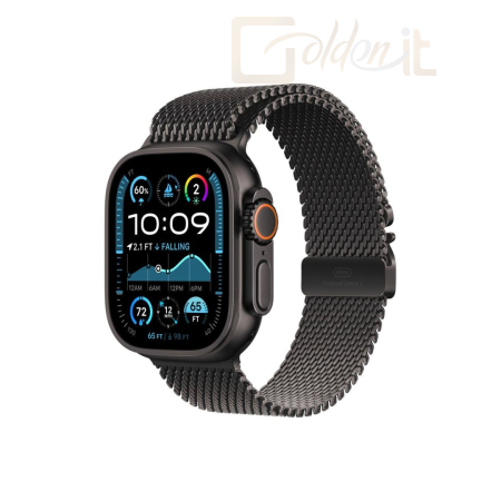 Okosóra Apple Watch Ultra 2 v2 Cellular 49mm Black Titanium Case with Black Titanium Milanese Loop L - MX5V3