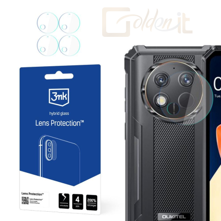 Okostelefon kiegészítő 3mk Kameralencse védőfólia Oukitel WP28 - W-3LenProt-OWP28
