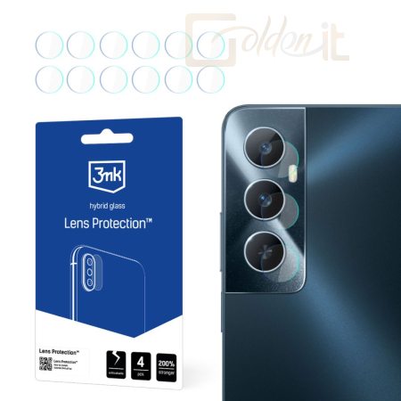 Okostelefon kiegészítő 3mk Kameralencse védőfólia Realme C65 - W-3LenProt-RC65