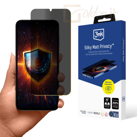 Okostelefon kiegészítő 3mk Silky Matt Privacy belátásgátló fólia Samsung Galaxy A15 5G - W-3SlMatPv-SaA155G