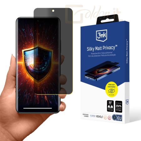 Okostelefon kiegészítő 3mk Silky Matt Privacy belátásgátló fólia Xiaomi 14 Pro - W-3SlMatPv-Xi14Pr23