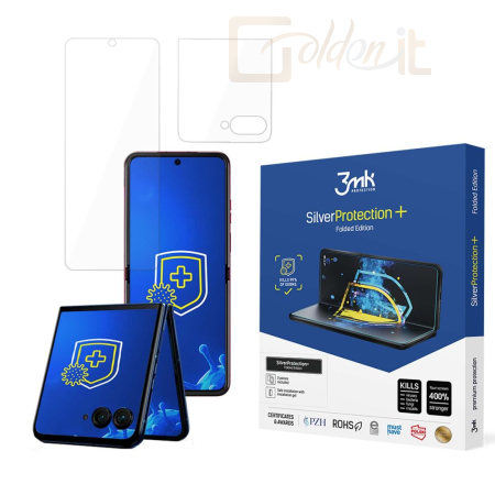Okostelefon kiegészítő 3mk SilverProtection+ antimikrobiális védőfólia Folded Edition Motorola Razr 50 - W-3SProtPF-MR50