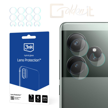 Okostelefon kiegészítő 3mk Kameralencse védőfólia Realme GT 6T - W-3LenProt-RGT6T