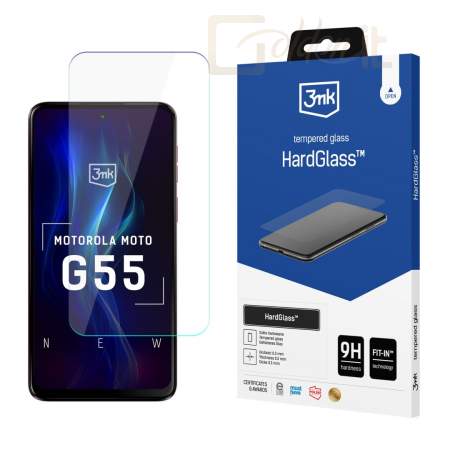 Okostelefon kiegészítő 3mk HardGlass edzett üvegfólia 9H Motorola Moto G55 5G - W-3HarGl-MMG55