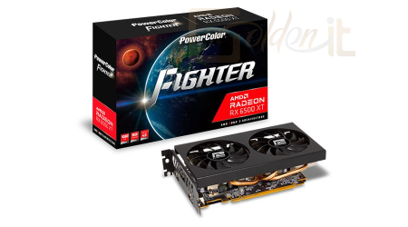 Videókártya PowerColor RX 6500XT 8GB DDR6 Fighter - AXRX 6500XT 8GBD6-DH/OC