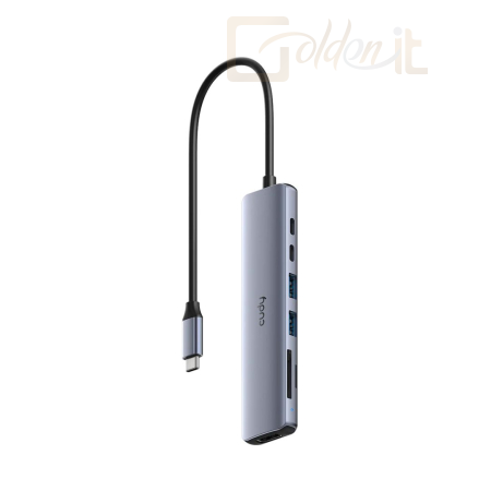 Notebook kiegészitők Cudy 7-in-1 4K HDMI Docking Station Silver - UH407