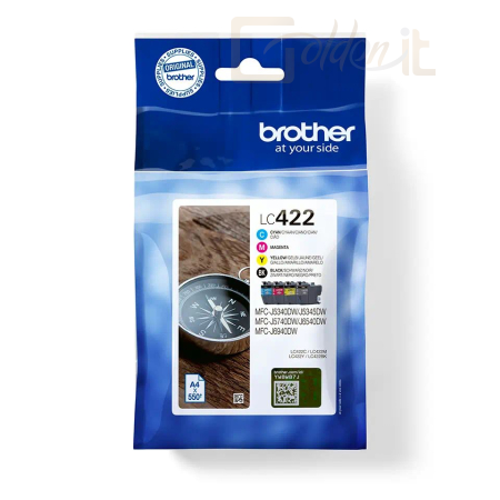 Nyomtató - Tintapatron Brother LC-422 Multipack in blister tintapatron - LC422VALDR
