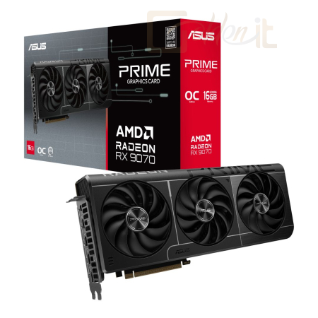 Videókártya Asus PRIME-RX9070-O16G - 90YV0LI1-M0NA00