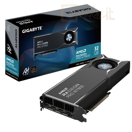Videókártya Gigabyte PRO W7800 AI TOP 32G - W7800 AI TOP 32G