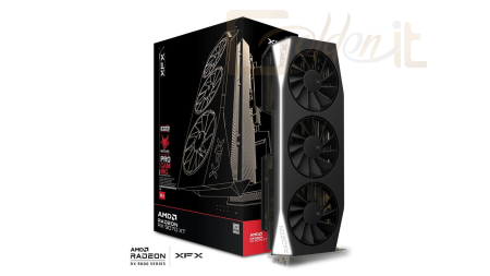 Videókártya XFX RX9070 XT 16GB DDR6 Mercury Gaming LED - RX-97TMERCB9