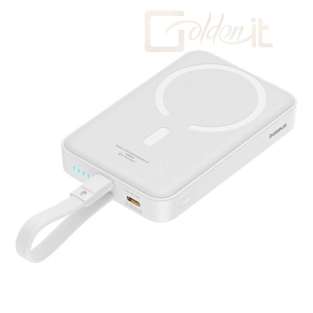 Powerbank vésztöltők Baseus Magnetic Mini 10000mAh PowerBank White - P10022109223-00
