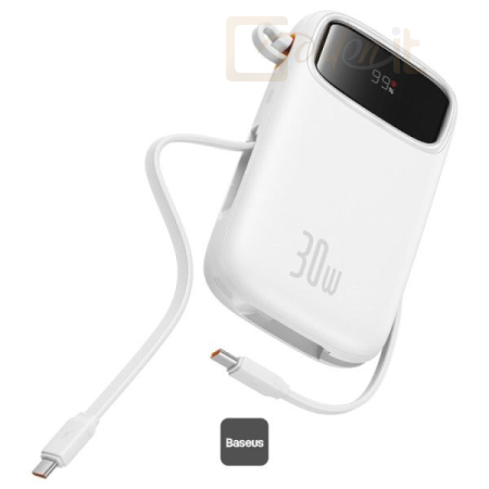 Powerbank vésztöltők Baseus Qpow 2 10000mAh PowerBank White - P10055008213-00