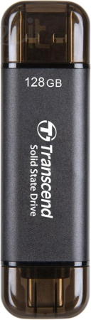 Winchester SSD (külső) Transcend 128GB USB3.0/USB Type-C ESD310C Black - TS128GESD310C