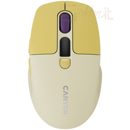 Egér Canyon CNS-CMSW26Y Wireless Bluetooth Mouse Yellow - CNS-CMSW26Y