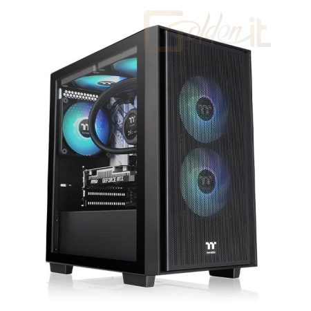 Ház Thermaltake Versa H16 ARGB Tempered Glass Black - CA-1Y8-00S1WN-02