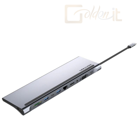 Notebook kiegészitők Vention Multi-function 11-in-1 USB-C Docking Station - THTHC