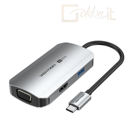 Notebook kiegészitők Vention 4-in-1 USB-C Docking Station - TQAHB