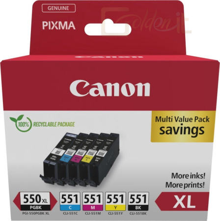 Nyomtató - Tintapatron Canon PGI-550XL/CLI-551 Multipack tintapatron - 6431B009AA