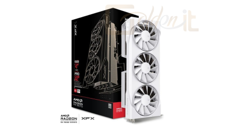 Videókártya XFX RX9070 OC 16GB DDR6 Swift White Triple Fan Gaming Edition - RX-97SWFB3W9