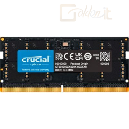 RAM - Notebook Crucial 48GB DDR5 5600MHz SODIMM - CT48G56C46S5T