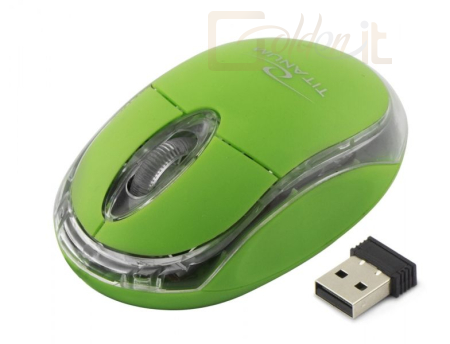 Egér Esperanza Titanum Wireless Mouse Condor Green - TM120G