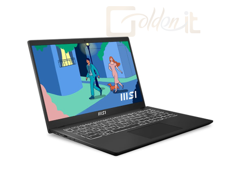 Notebook Msi Modern 15 B7M Classic Black - 9S7-15HK12-455